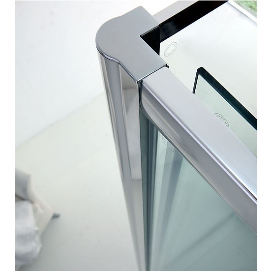 Porta scorrevole Doccia PSC50 vetro temperato 6mm trasparente o satinato  profili cromo reversibile sx/dx