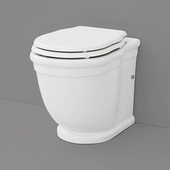 Wc classico filo muro Hermitage bianco lucido cm 36x55