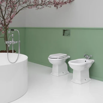 Wc a terra Civitas bianco lucido cm 54x36