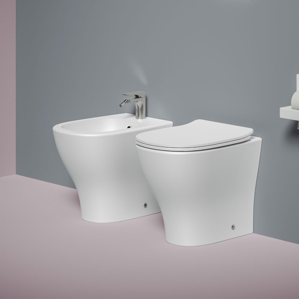 Sanitari bagno rimless Ten filo parete